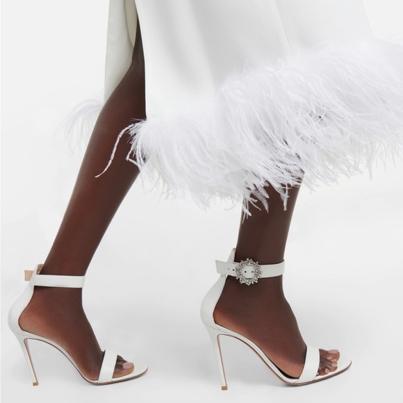 Gianvito Rossi Portofino Strappy White Stiletto Sandal 37 - Picture 6 of 6